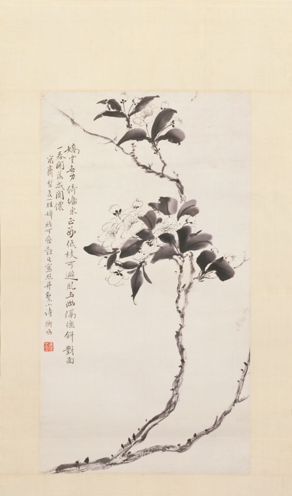 图片[1]-Chen Shizeng Pear Flower Map Axis-China Archive